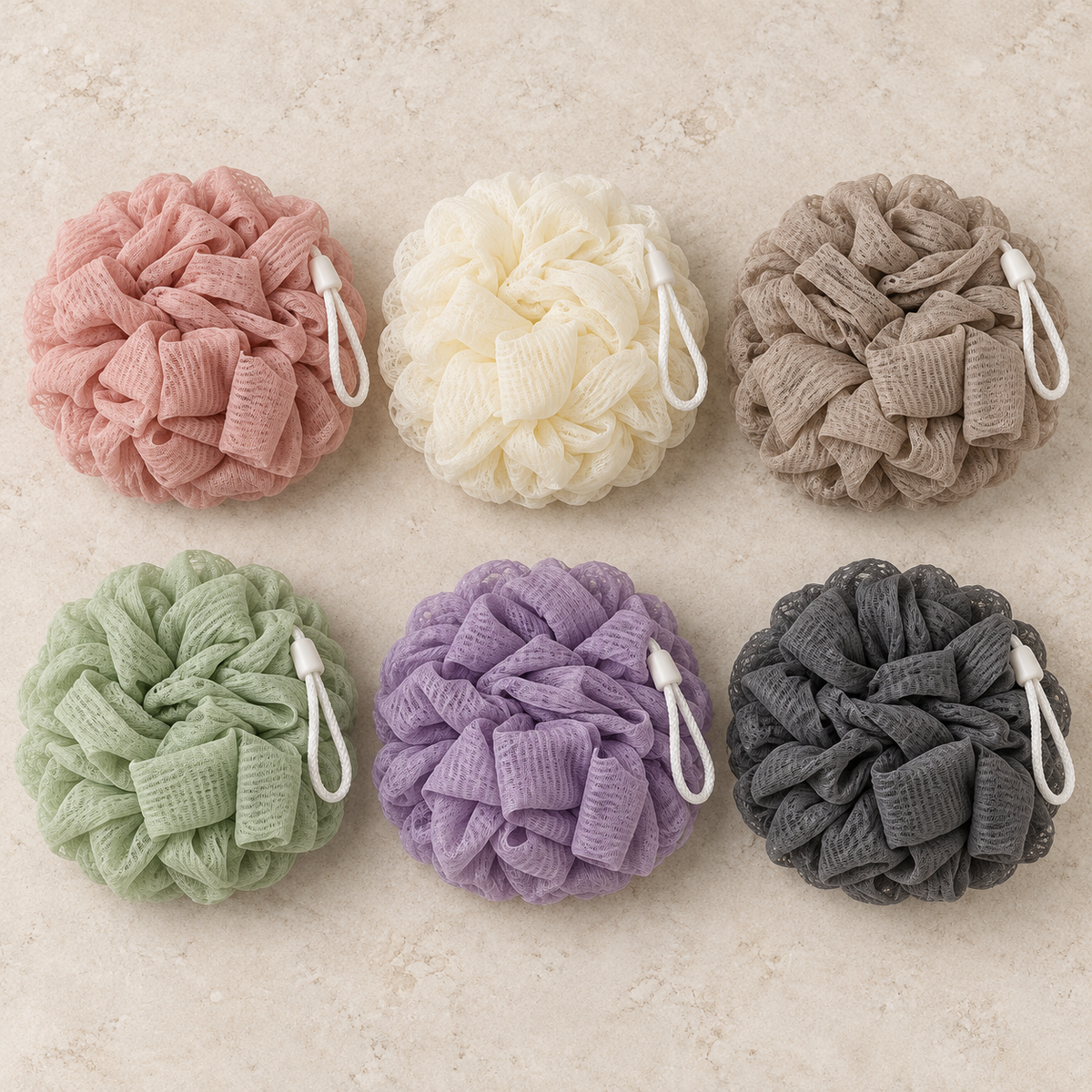 Gift Set 6 Soaps + Loofah