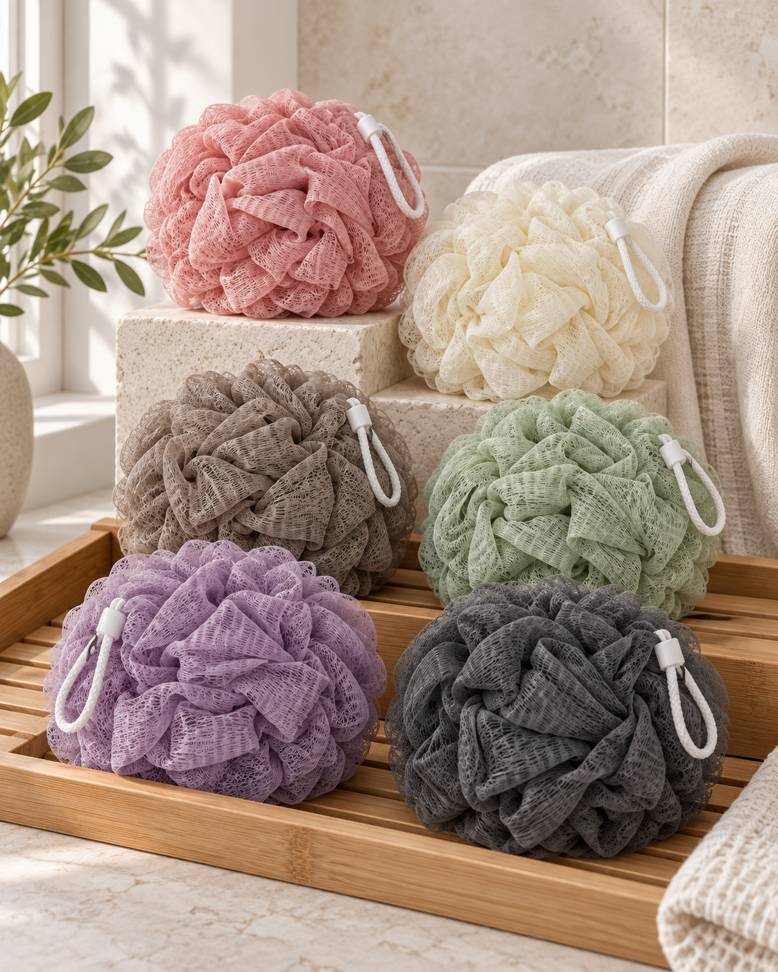 Soap-Saver Bath Loofah