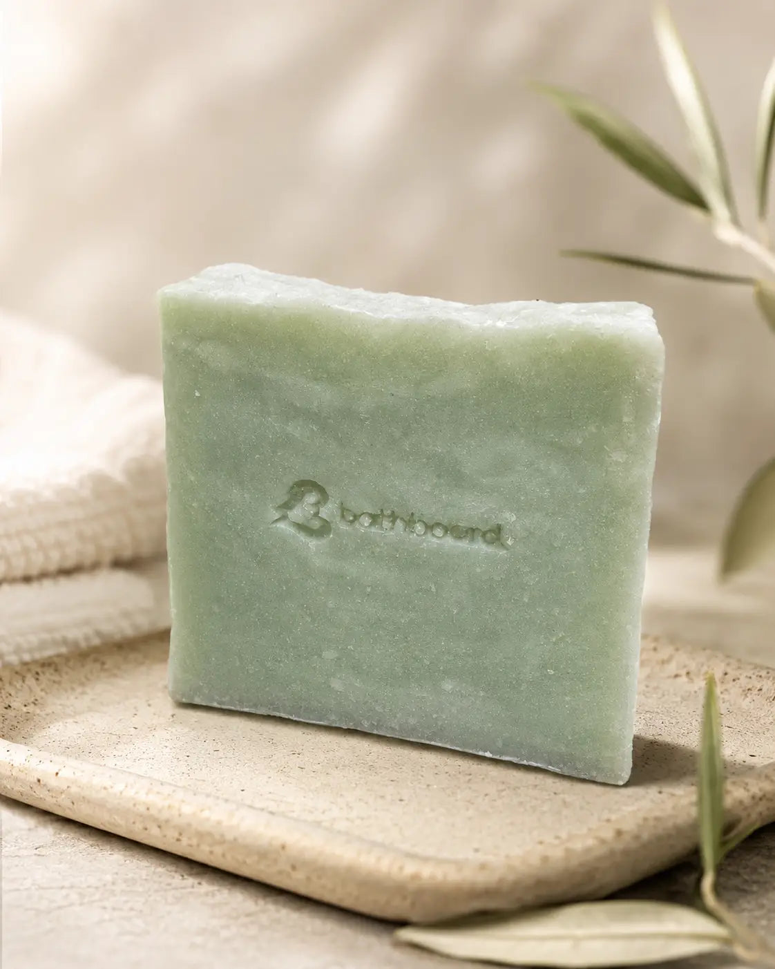 Olive Branch Soft Cotton & Baby Powder Handmade Soap