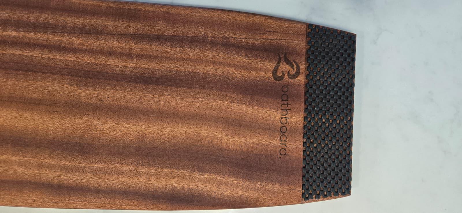 The Tofino Coast Sapele Wood Bathtub Caddy Tray